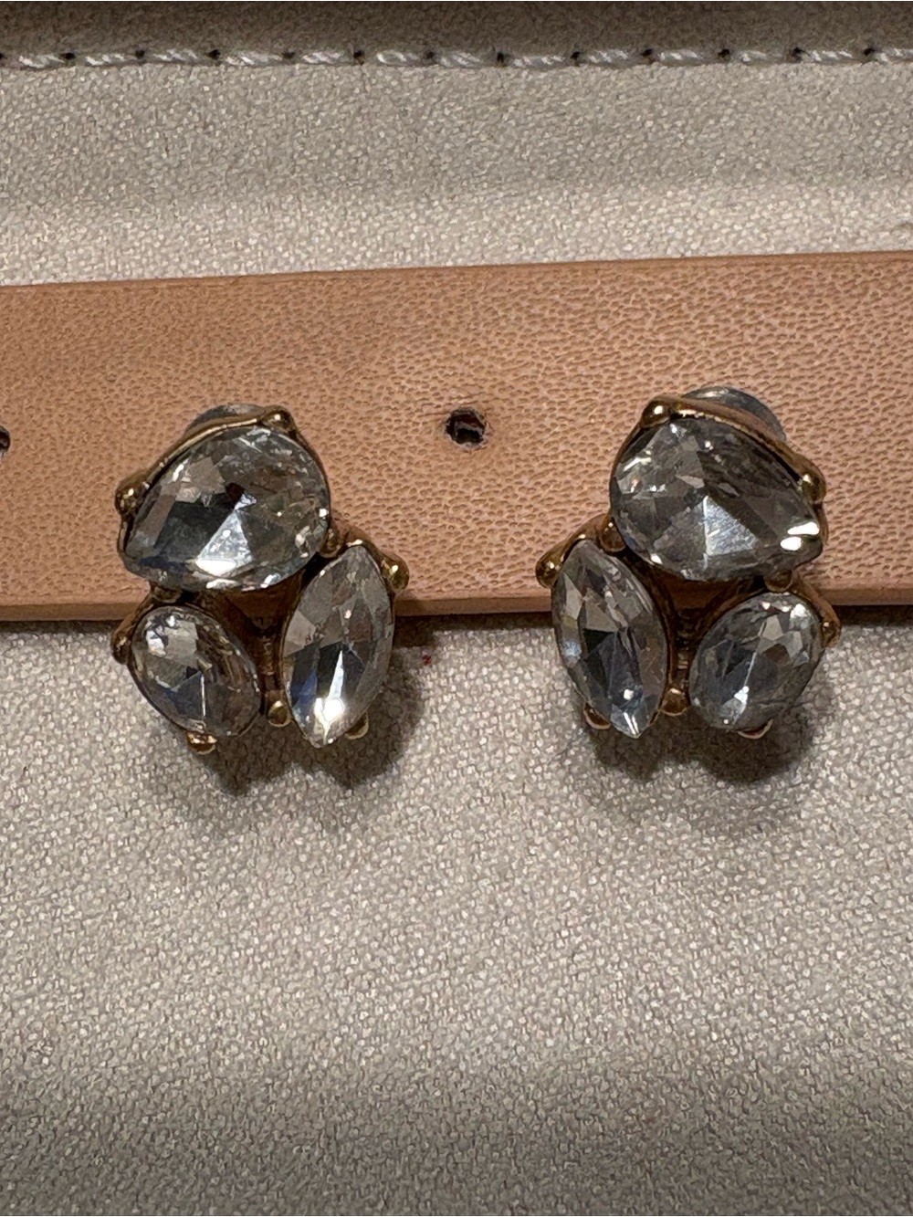 J Crew Gemstone Earrings with Gold Tone - in excellent condition